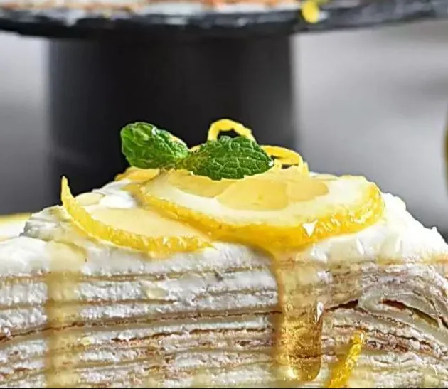 Блинный торт с лимоном